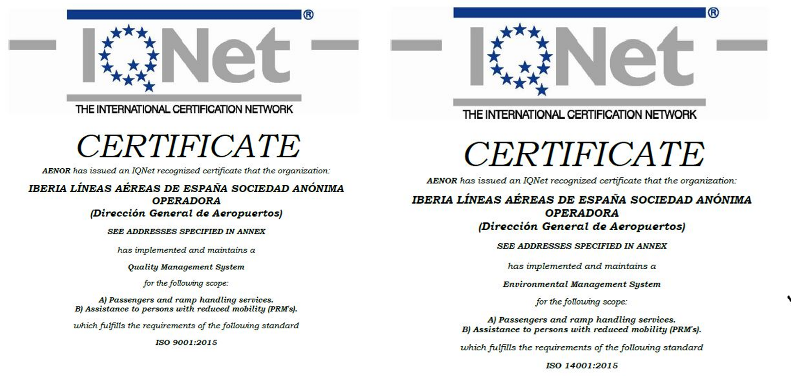 Renewal of ISO 9001 and ISO 14001 Certificates