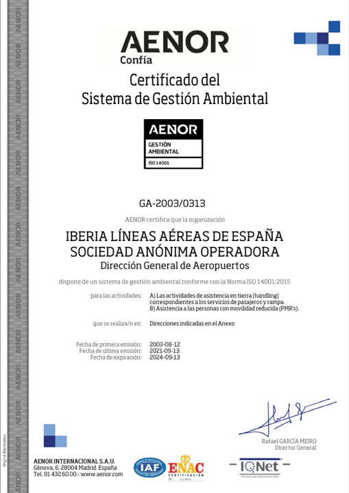 AENOR Gestión Ambiental ISO14001