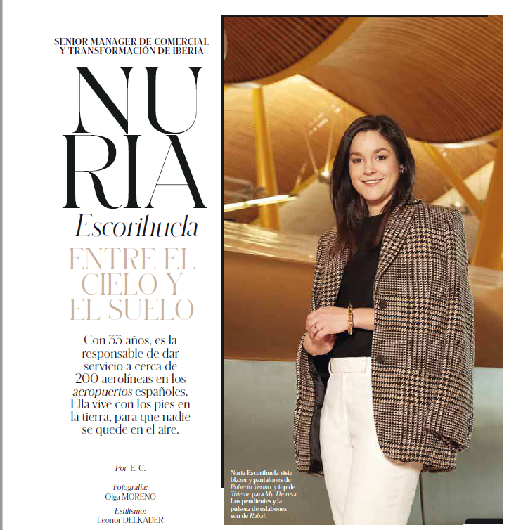 INTERVIEW WITH NURIA ESCORIHUELA IN “MUJER DE HOY”.